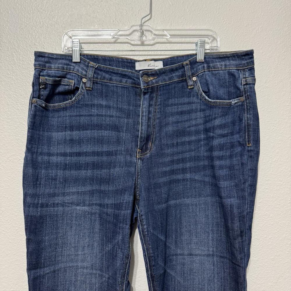 Kancan Medium‎ Wash Denim Flare Blue Jeans Womens Size 3XL - Picture 2 of 7